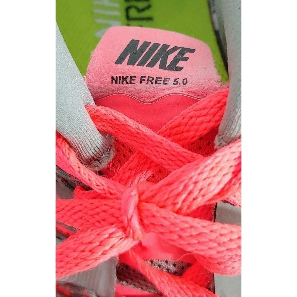 Nike Free 5.0 Womens Size 10 Gray Pink Running Shoes 642199-200 - Picture 6 of 11
